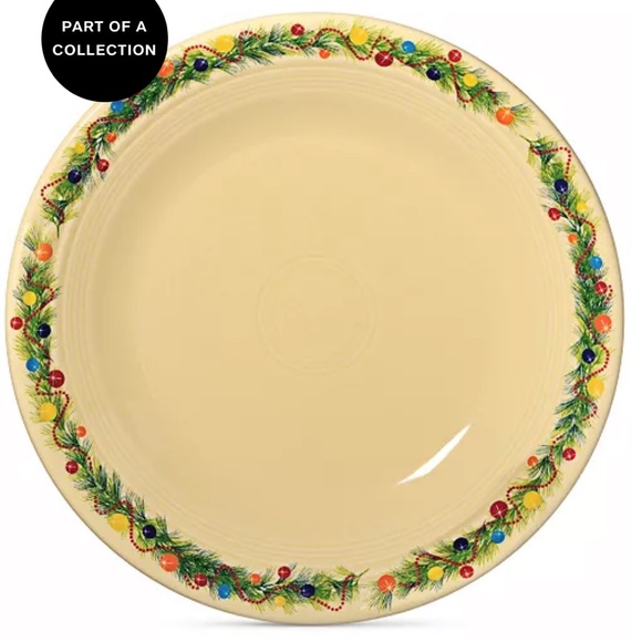 Fiesta Christmas Border Dinner Plate 10 1/2 inch **NWT** Set of 2